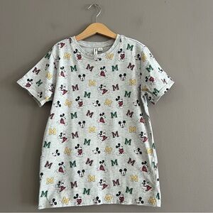 Disney x Janie & Jack Boys Girls Mickey Mouse Tee All Over Print Sz 12
